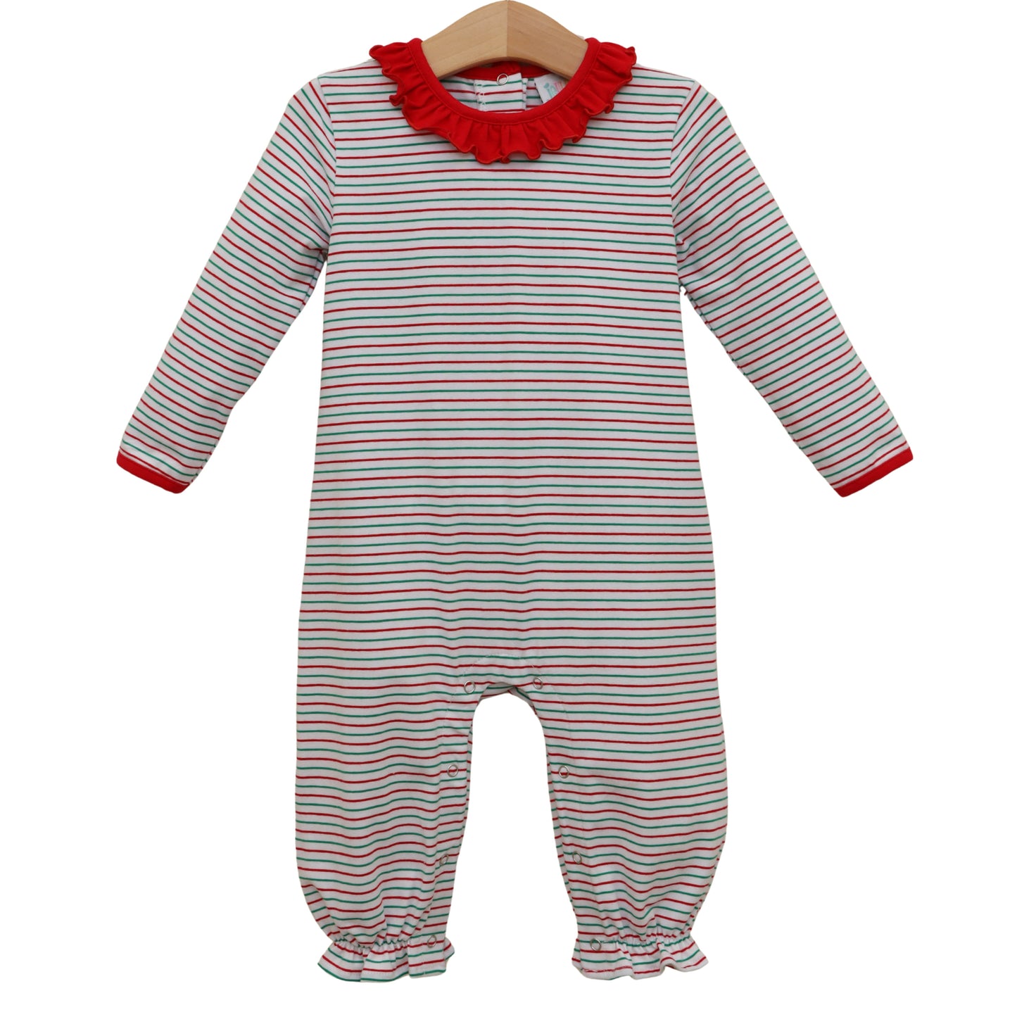 Christmas Candy Stripe Emily Romper *Jelly Bean Christmas Preorder 26*