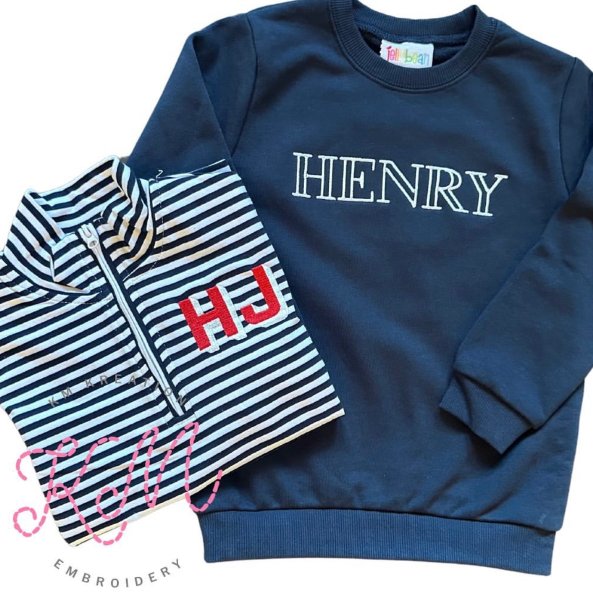 8 Navy Fleece Pullover