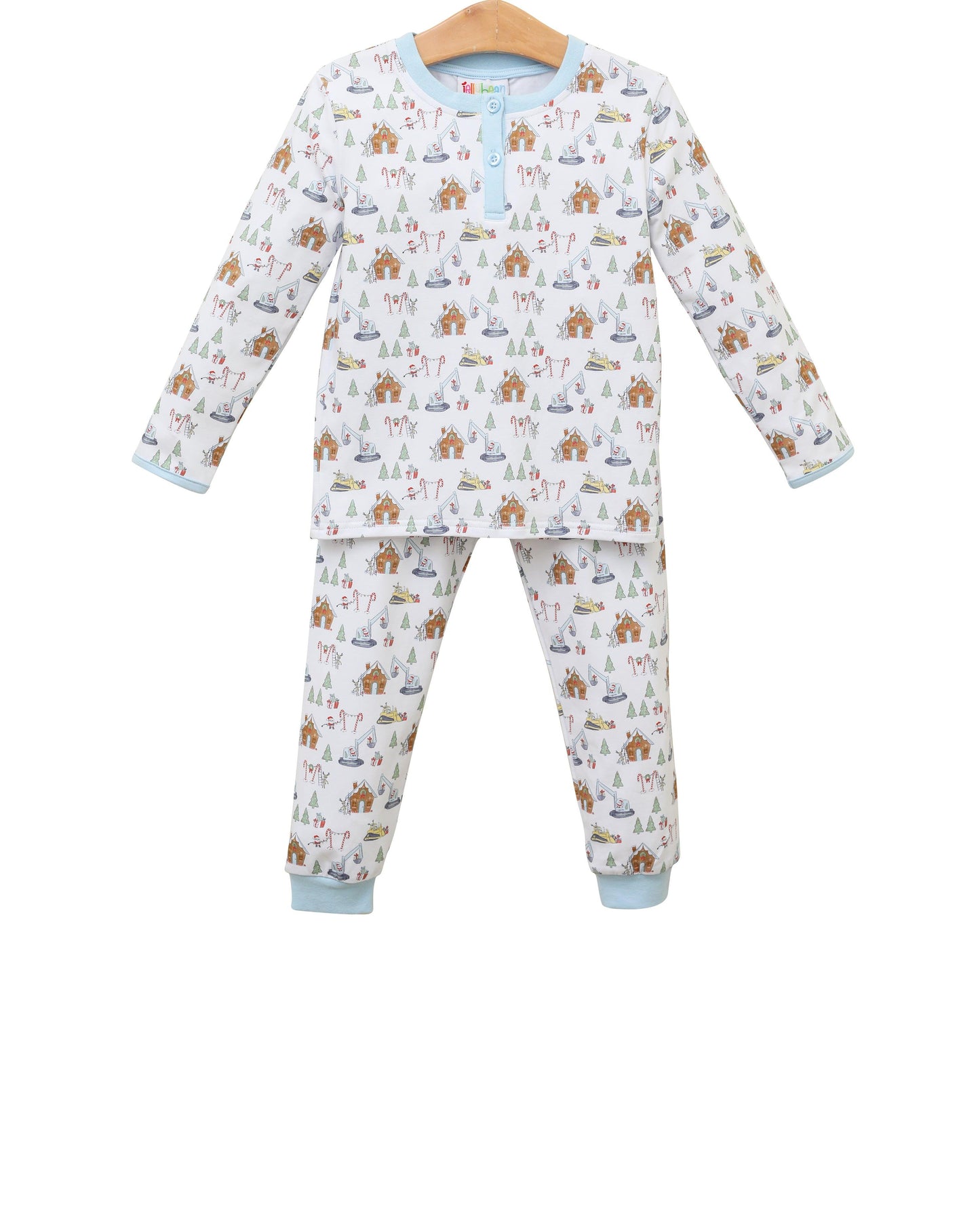 Constructing Christmas Nicholas Long Sleeve Set *Jelly Bean Christmas Preorder 26*