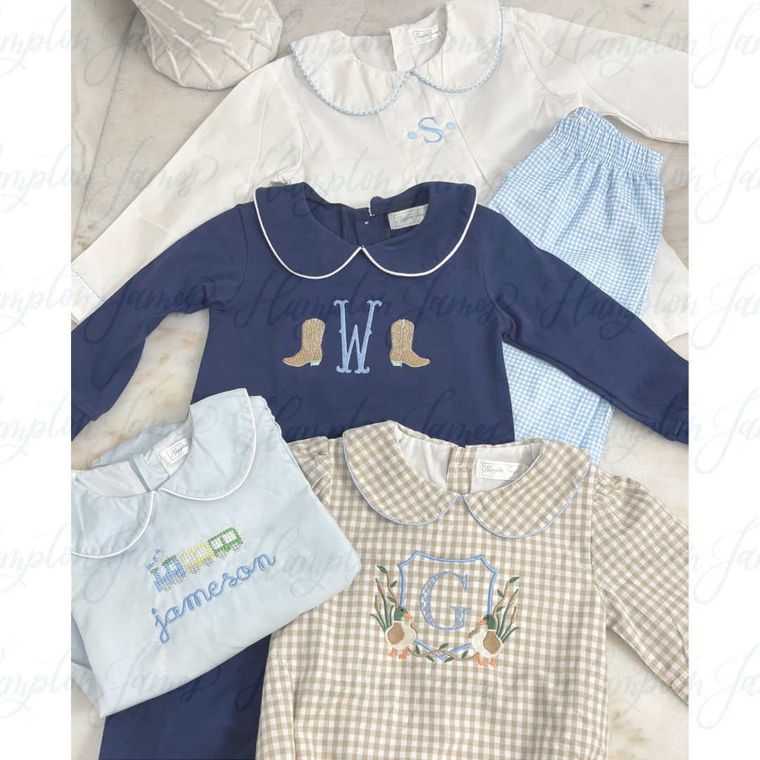 18M Carter Navy Long Sleeve Romper
