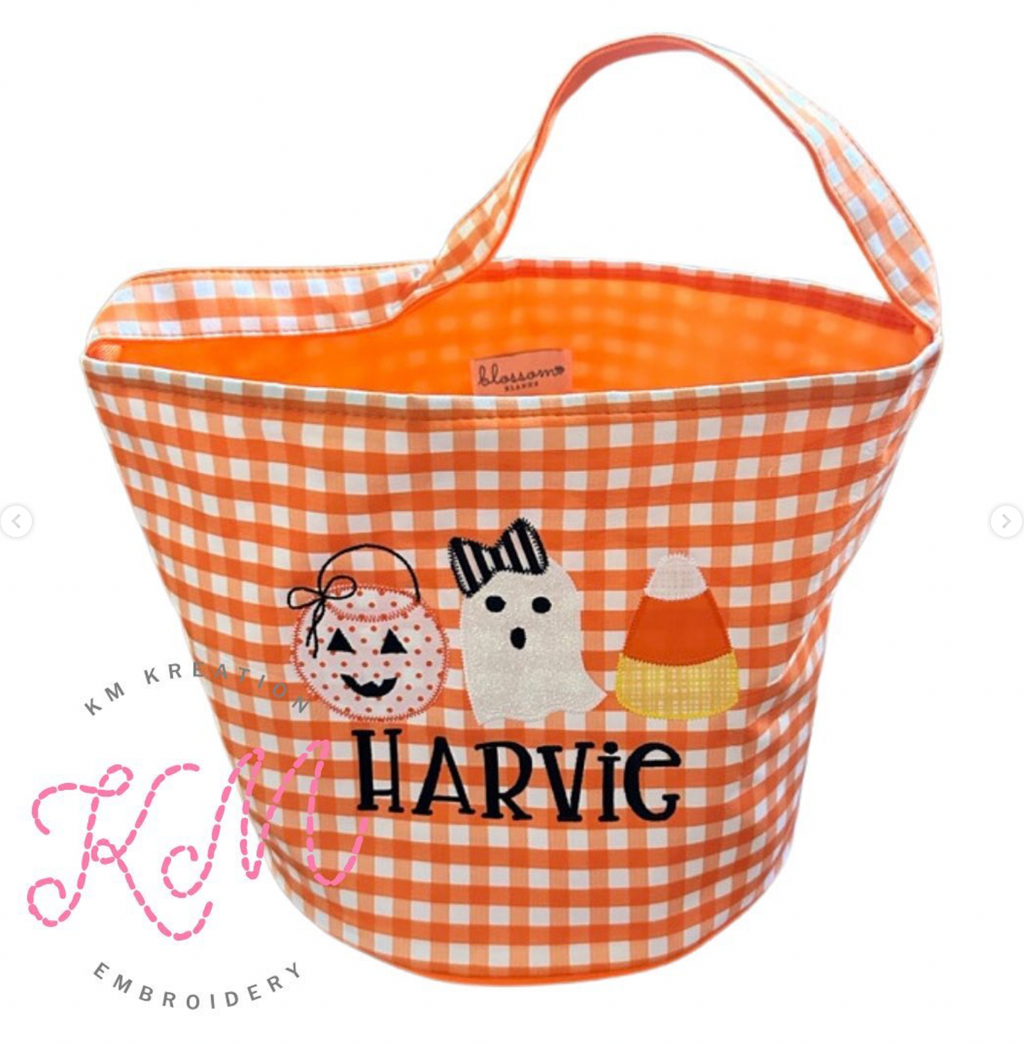 Gingham Halloween Buckets **ETA Mid October**
