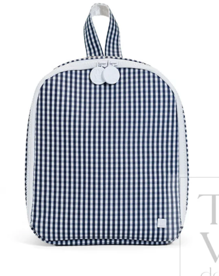 Navy Gingham Bring It Lunch Bag**TD in Stock Inventory Sale**