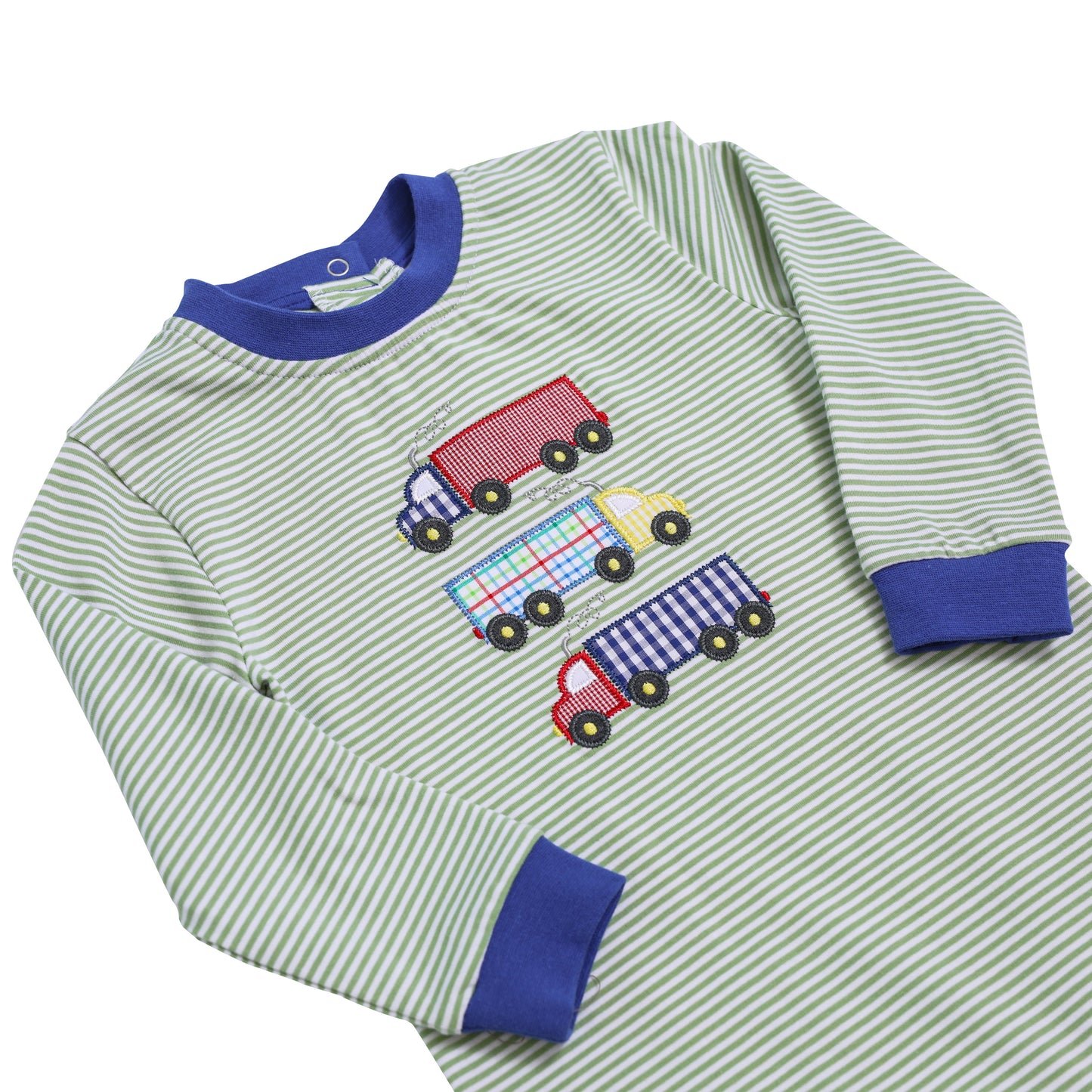 6M Semi Truck Applique Romper