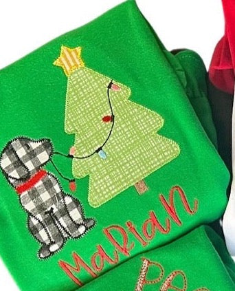 Christmas Pup Appliqué*Design Only*