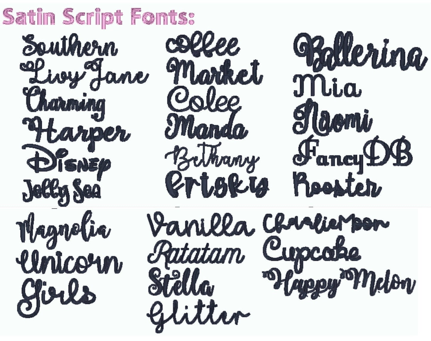 Script Floss Name with Bomb Pops *Design Only*