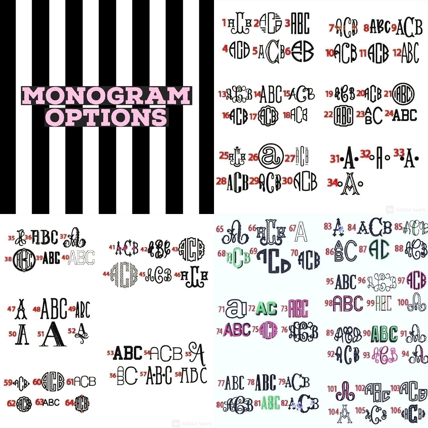 Firework Clubhouse Monogram *Design Only*