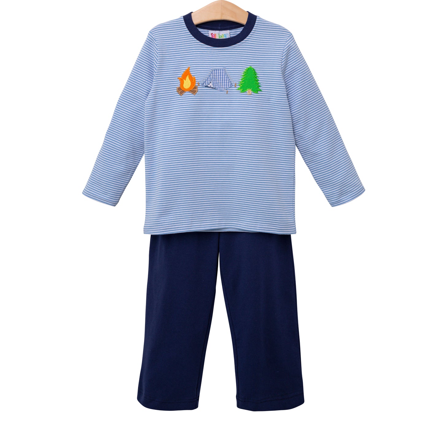 4T Campfire Applique Pant Set