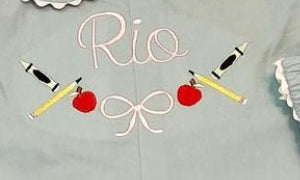 Crayon, Pencil, Apple Garland*Design Only*