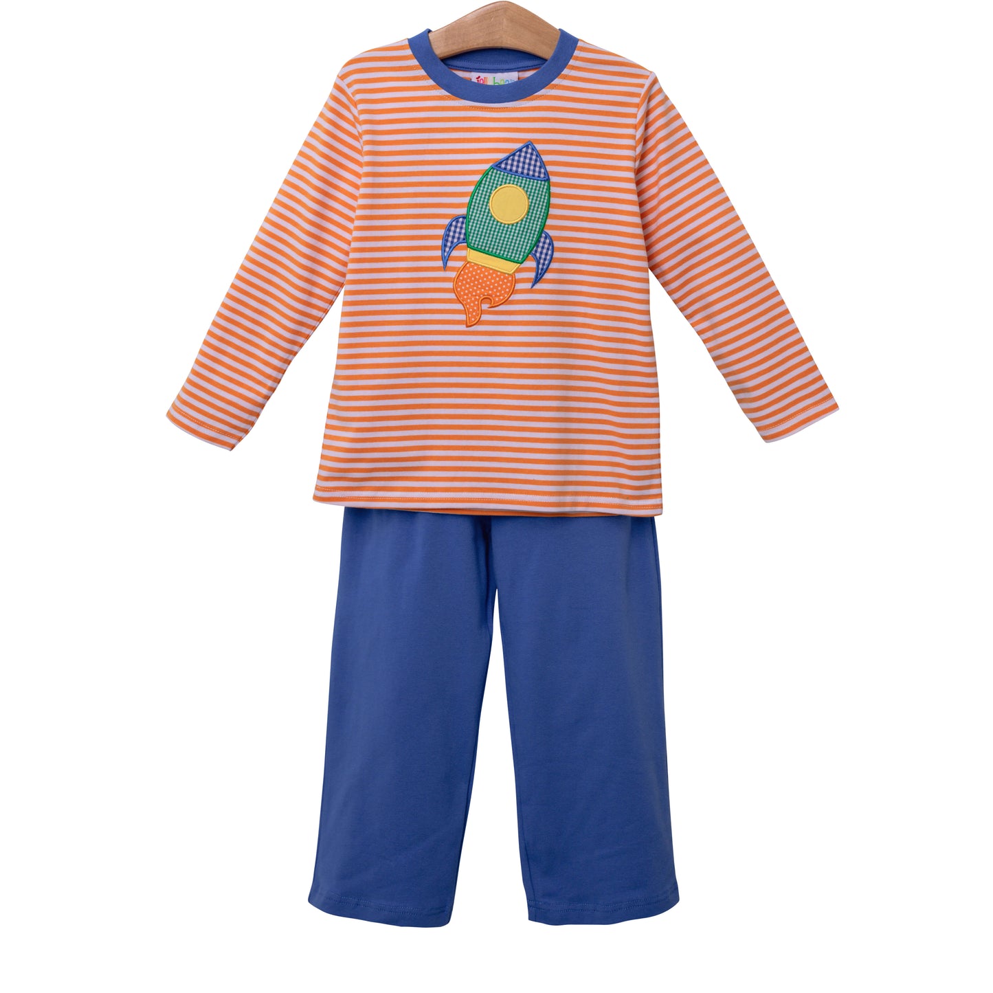 4T Rocket Ship Applique Pant Set