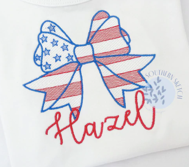 American Flag Bow *Design Only*