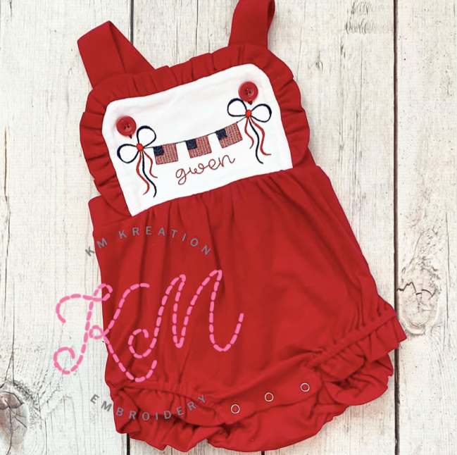 3T Red Ruffle Knit Sunsuit