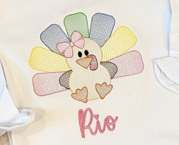Turkey Girl Sketch*Design Only*