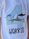 SHARKS Birthday Appliqué **DESIGN ONLY**