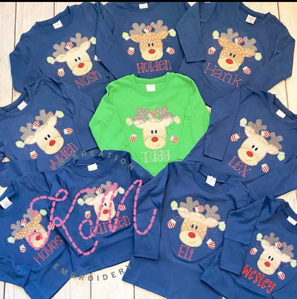 Reindeer Applique*Design Only*