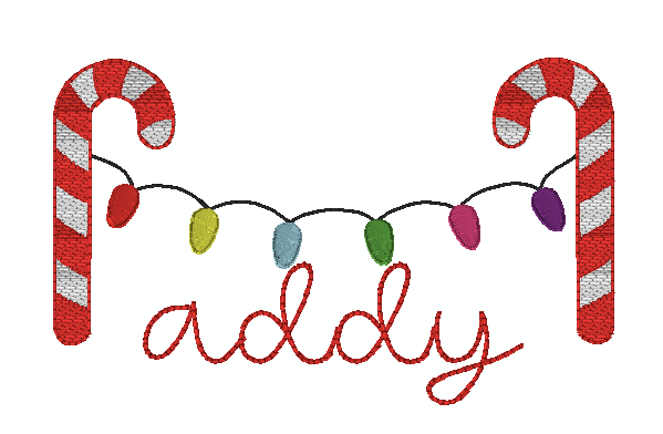 Candy Cane Garland Sketch *Design Only*
