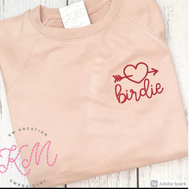 Arrow Through the Heart Mini Embroidery Design *Design Only*