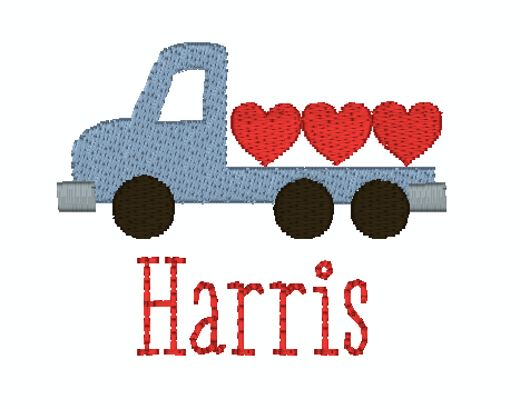 Valentine Flatbed Truck Mini Polo *Design Only*