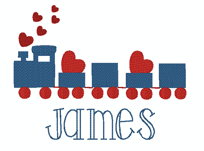Valentine Train Sketch *Design Only*