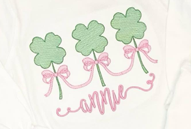 Shamrocks with Bows Trio Sketch *Design Only*
