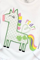 Shamrock Rainbow Unicorn Applique *Design Only*
