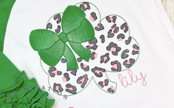 Leopard Shamrock Sketch *Design Only*