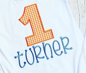 Simple and Sweet Number Only Birthday Appliqué **DESIGN ONLY**