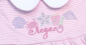 Beachy Sketch Row Embroidery**DESIGN ONLY**
