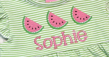 Watermelon Trio Embroidery**DESIGN ONLY**