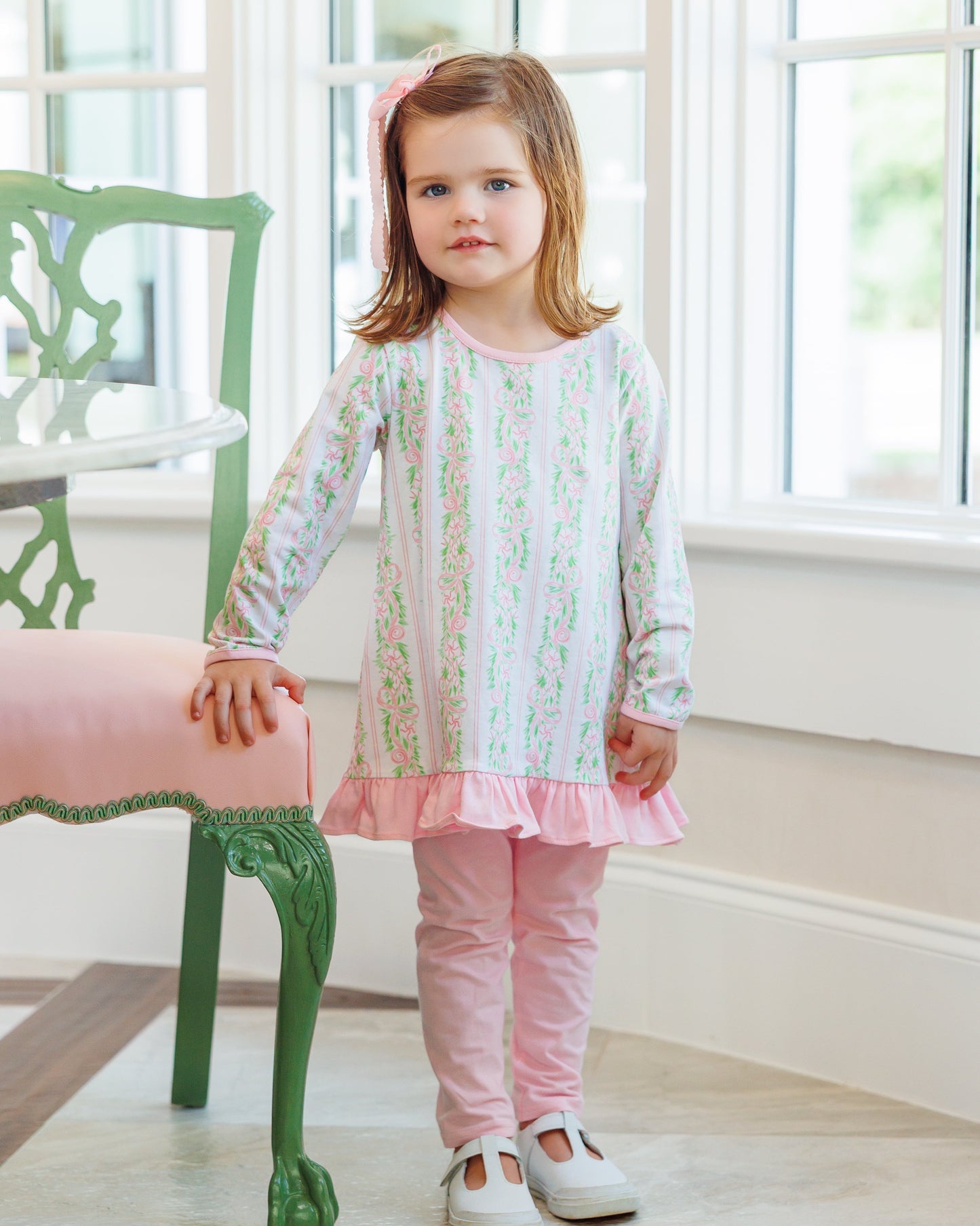 Blush and Boughs Ava Pants Set *Jelly Bean Christmas Preorder 26*