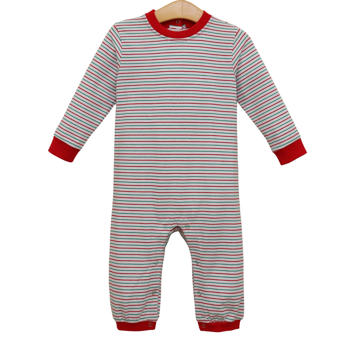 Christmas Candy Stripe Thomas Romper *Jelly Bean Christmas Preorder 26*