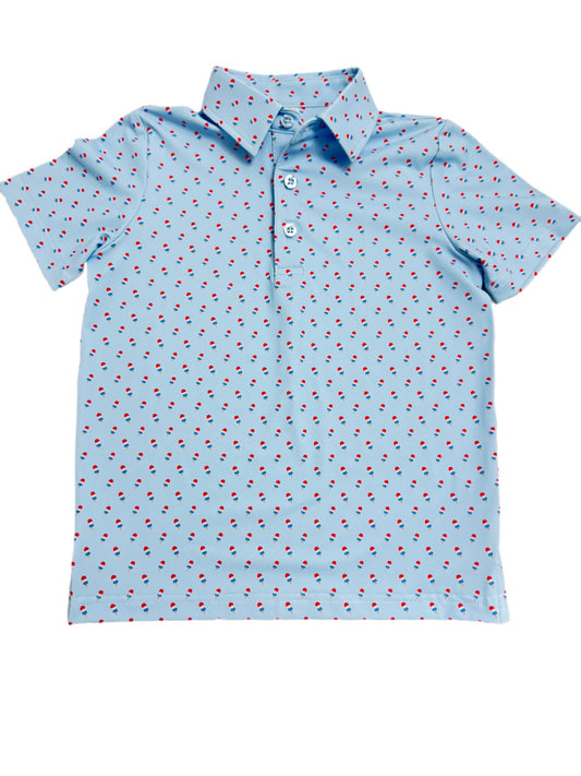 Boys' Patriotic Pop Performance Polo *Hampton James B3 Collection Preorder*