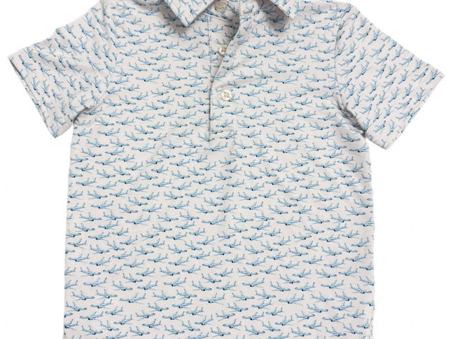 Boys' Little Aviator Performance Polo *Hampton James B3 Collection Preorder*