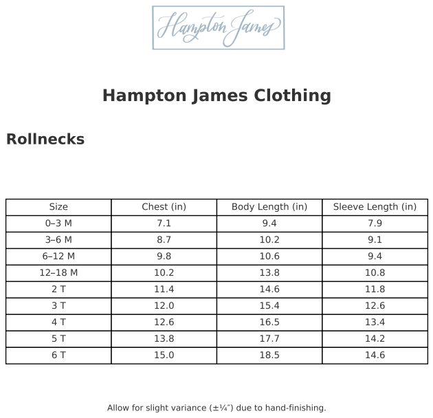 Gingham Knit Rollneck Sweater *HAMPTON JAMES ROLLNECK PREORDER 26*