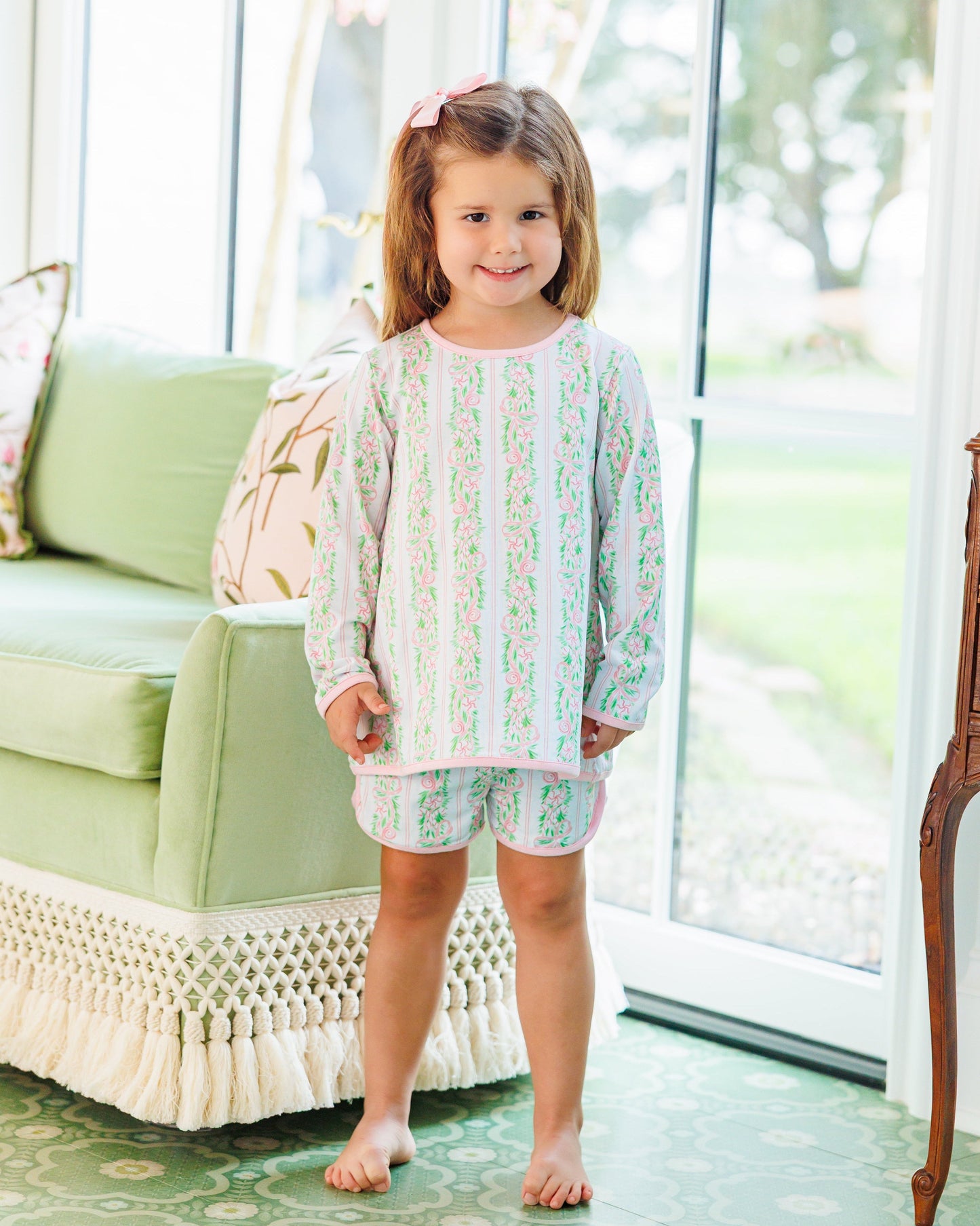 Blush and Boughs Elizabeth Long Sleeve Set *Jelly Bean Christmas Preorder 26*