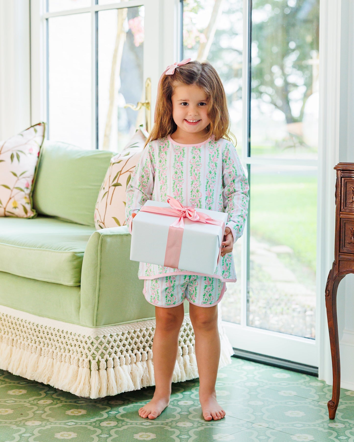Blush and Boughs Elizabeth Long Sleeve Set *Jelly Bean Christmas Preorder 26*