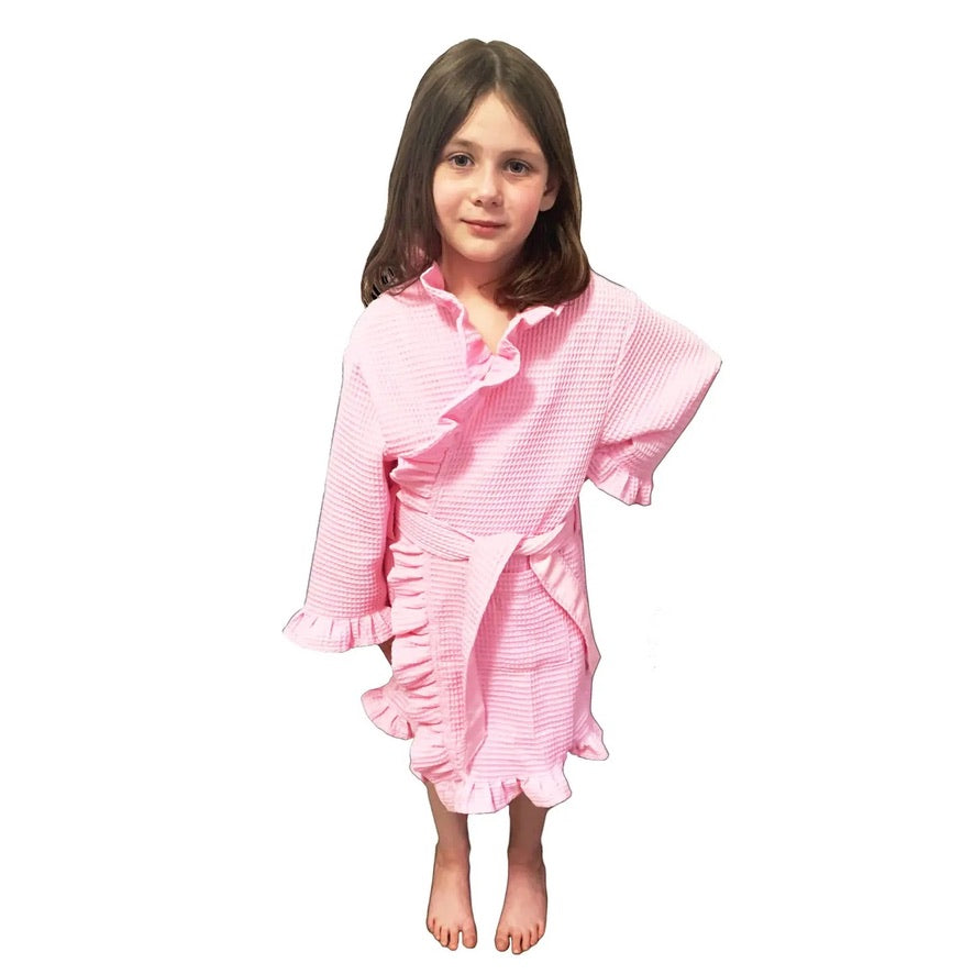 Kimono Waffle Ruffle Robe *PREORDER*