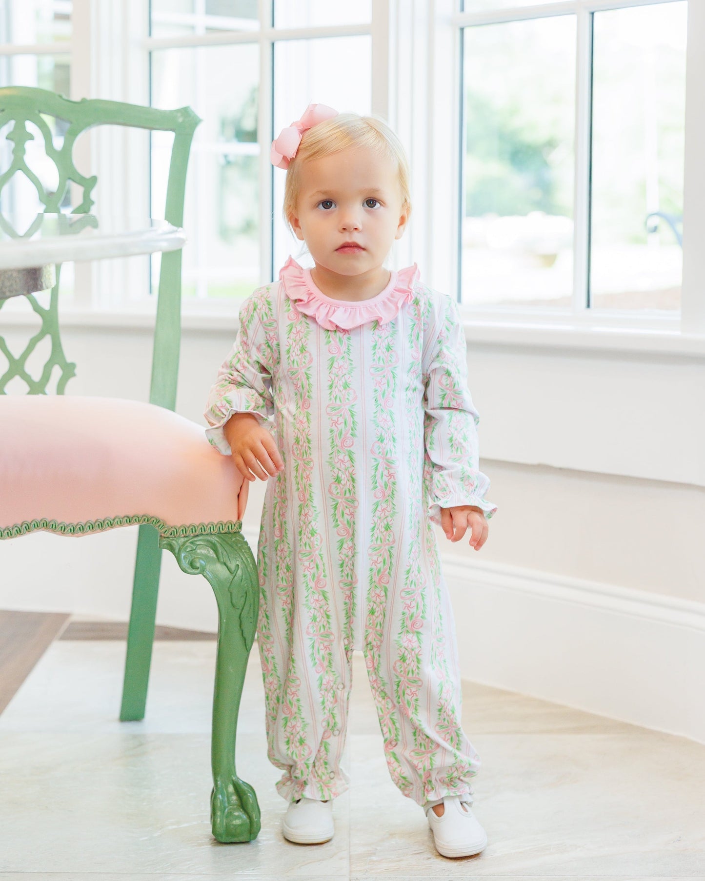Blush and Boughs Emily Romper *Jelly Bean Christmas Preorder 26*