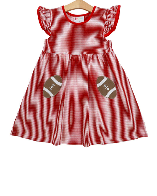Let's Cheer! Football Pocket Dress **JELLY BEAN GAME DAY PREORDER**