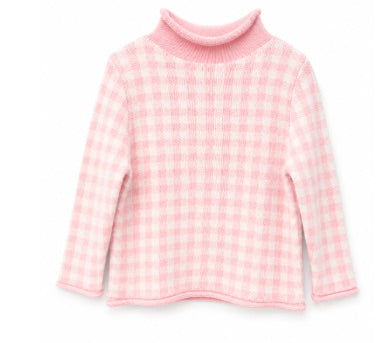 Gingham Knit Rollneck Sweater *HAMPTON JAMES ROLLNECK PREORDER 26*
