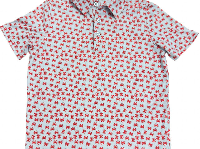 Boys' Chesapeake Crab Performance Polo *Hampton James B3 Collection Preorder*