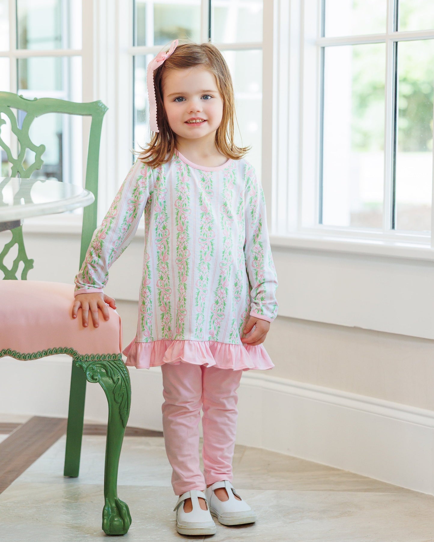 Blush and Boughs Ava Pants Set *Jelly Bean Christmas Preorder 26*
