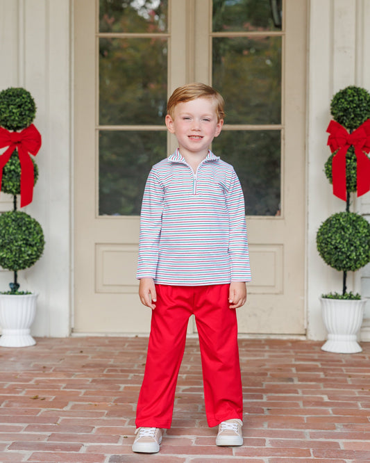 Christmas Candy Stripe Evan Pullover *Jelly Bean Christmas Preorder 26*