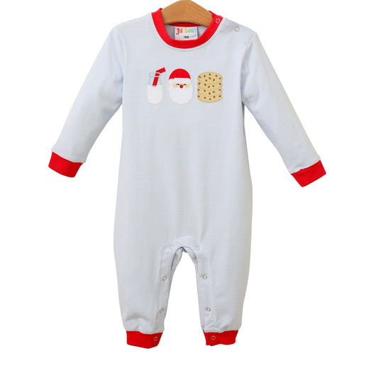 6M (2) Milk and Cookies Romper JELLY BEAN CHRISTMAS