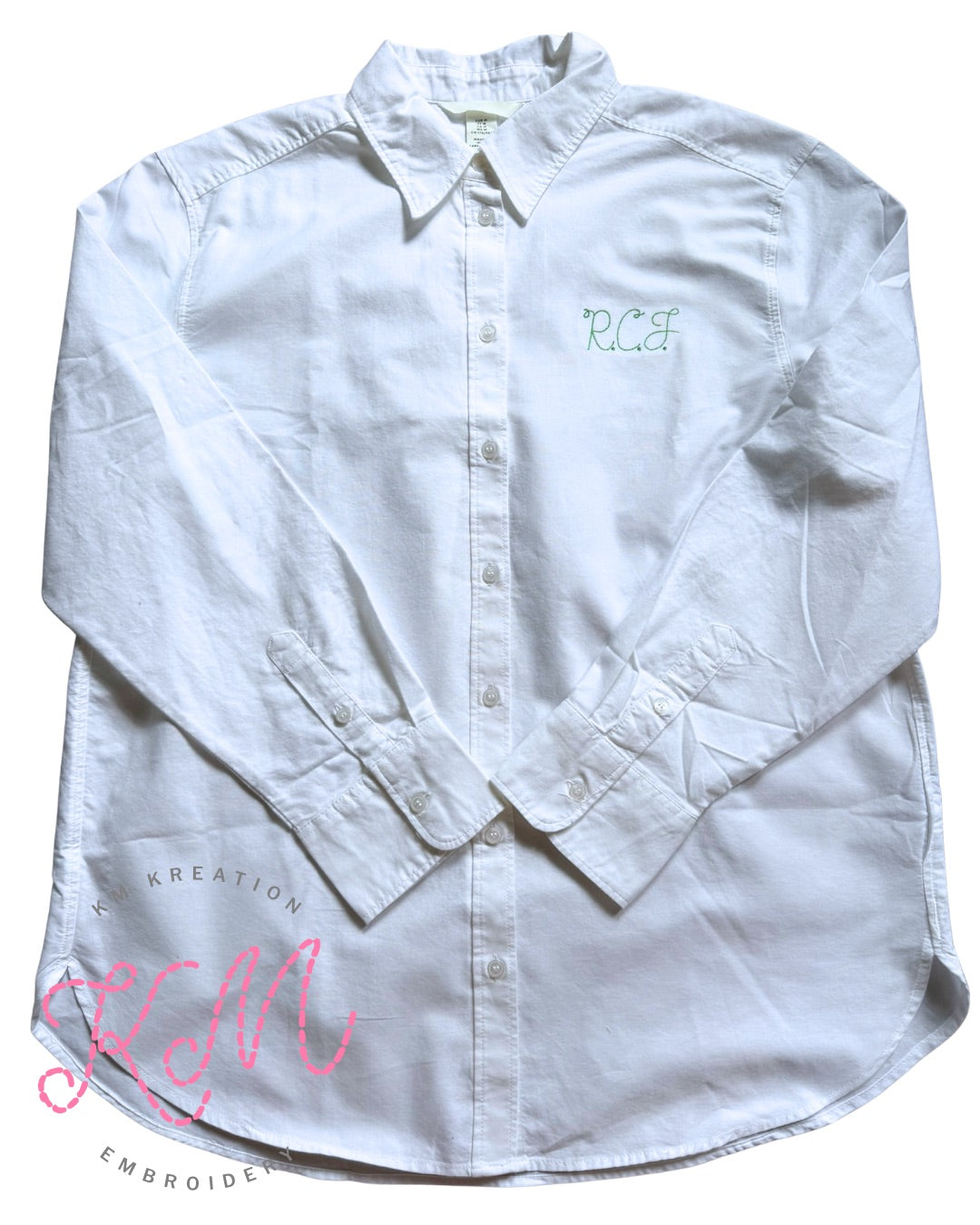 Women's Oversized White Button Up Oxford