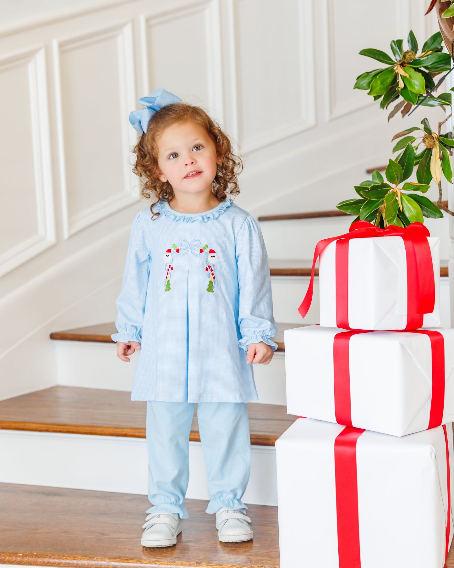 A Classic Christmas Pleat Bloomer Pants Set *Jelly Bean Christmas Preorder 26*