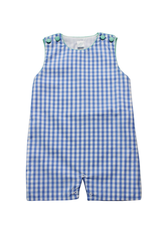 Hampton Mint and Blue Gingham Jon Jon *PREORDER*