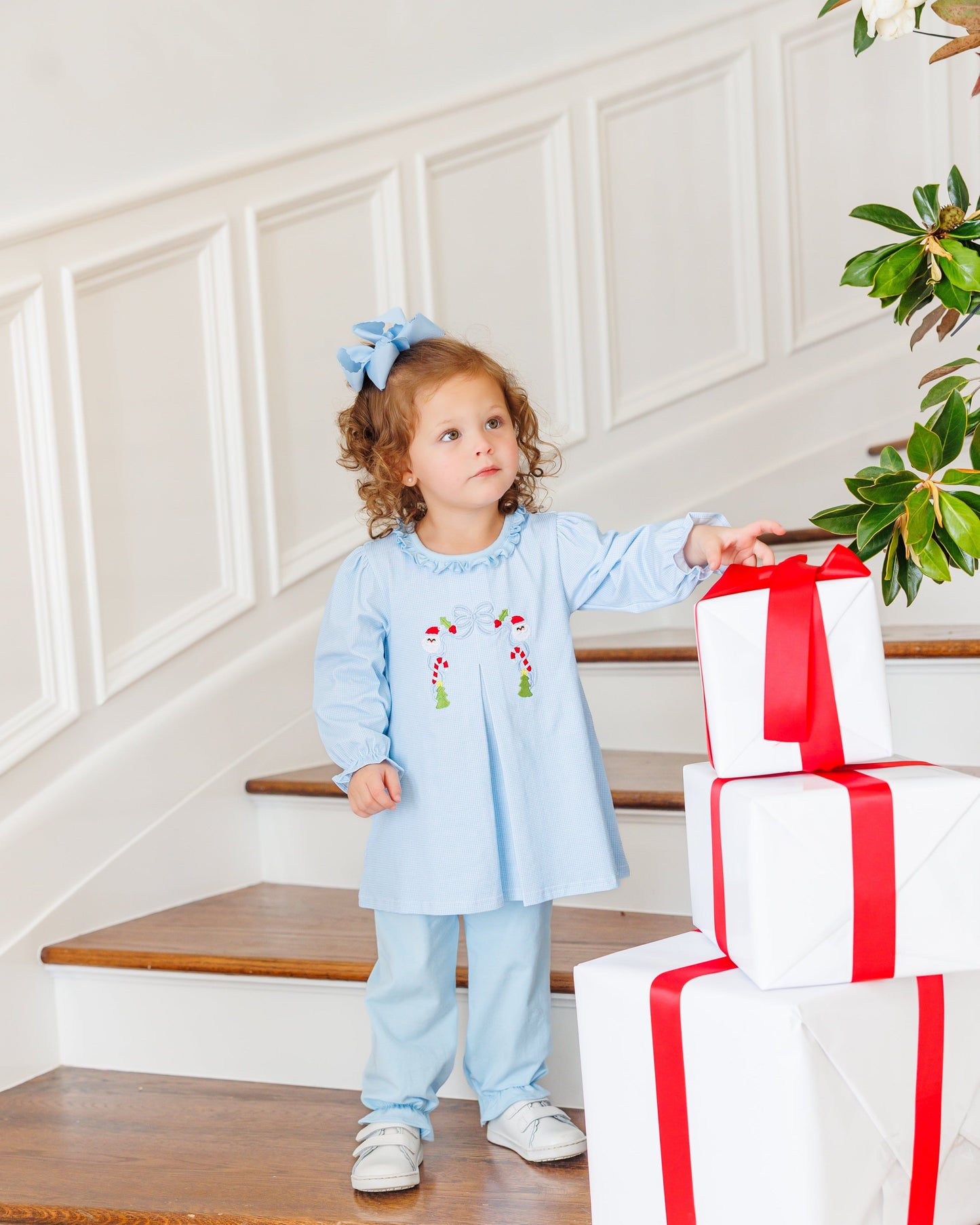 A Classic Christmas Pleat Bloomer Pants Set *Jelly Bean Christmas Preorder 26*