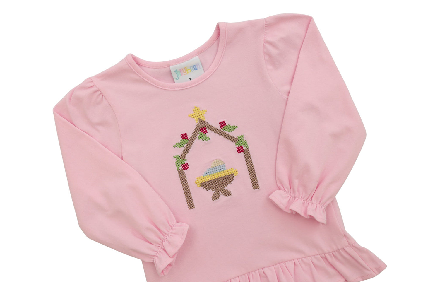 Away In A Manger Ruffle Top *Jelly Bean Christmas Preorder 26*
