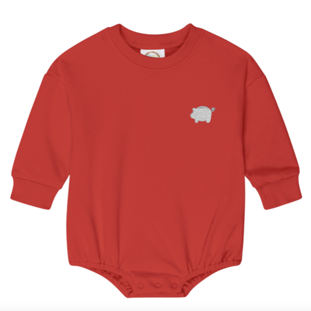 Red Sweatshirt Bubble