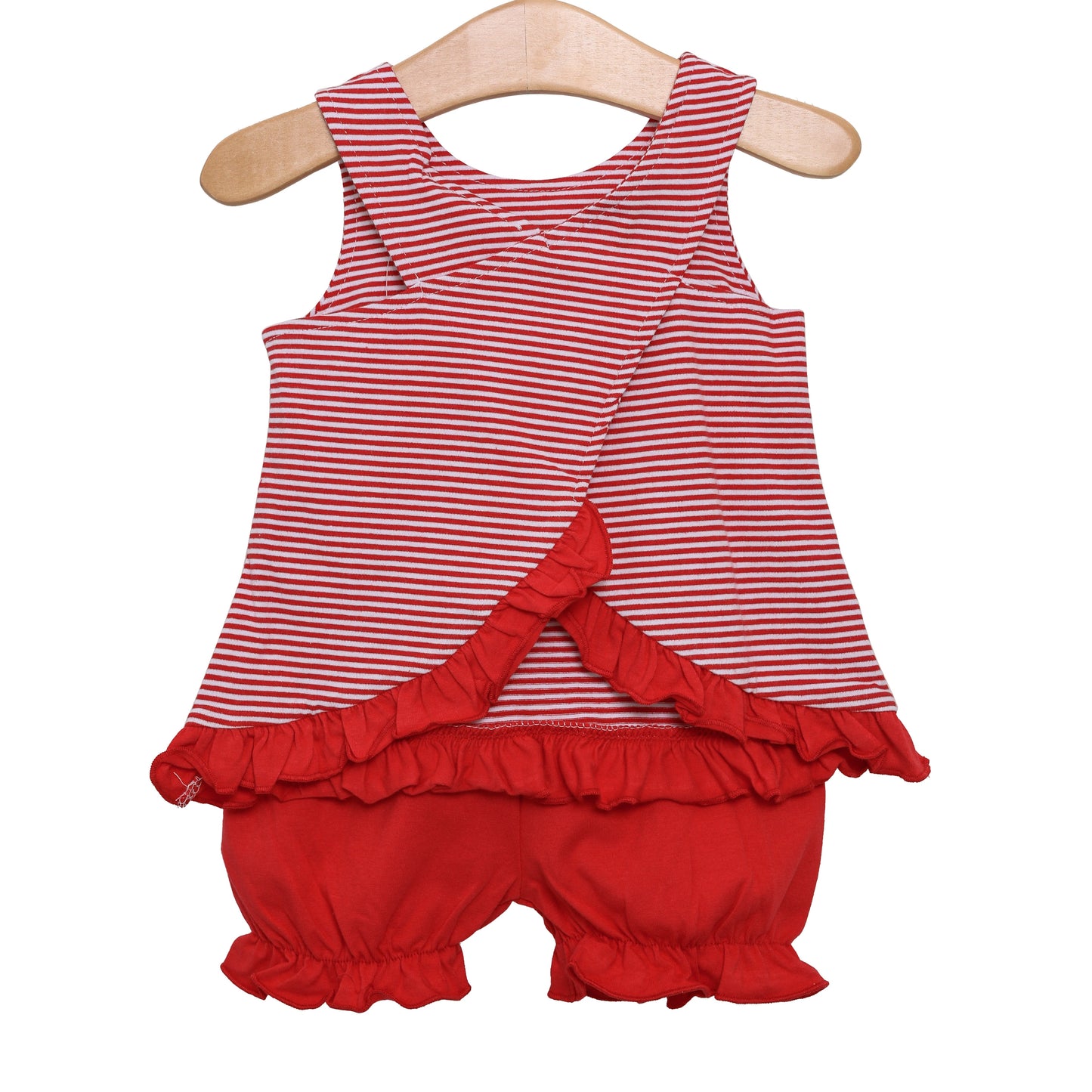 Red Stripe Swing Back Bloomer Set **PATRIOTIC PREORDER 2025**